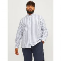 Chemise Manches Longues Bleu Jack&Jones du 4XL au 8XL