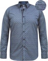 Chemise Manches Longues Bleu Marine Duke Du 3XL au 6XL