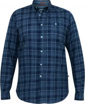 Chemise Manches Longues Bleu Marine Duke Du 3XL au 8XL