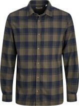 Chemise Manches Longues Verte Jack&Jones du 3XL au 8XL