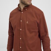 Chemise Stretch Manches Longues Terracotta All Size du 3XL au 8XL