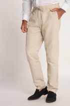 Pantalon Taille Elastiquée en Lin Beige JP1880 Du 54FR au 72FR