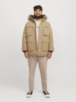 Parka à Capuche Kaki Jack&Jones du 3XL au 8XL