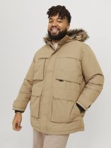 Parka à Capuche Kaki Jack&Jones du 3XL au 8XL