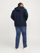 Parka Softshell à Capuche Bleu Marine Jack&Jones du 3XL au 8XL