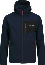 Parka Softshell à Capuche Bleu Marine Jack&Jones du 3XL au 8XL