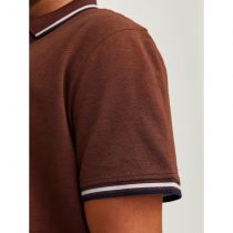 Polo Manches Courtes Marron Jack&Jones du 4XL au 8XL