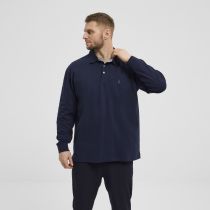 Polo Stretch Manches Courtes Bleu Marine All Size du 3XL au 8XL