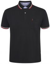 Polo Stretch Manches Courtes Noir All Size du 3XL au 8XL