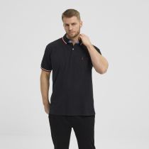 Polo Stretch Manches Courtes Noir All Size du 3XL au 8XL