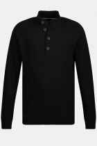 Pull Col Camionneur Noir JP1880 du 3XL au 7XL