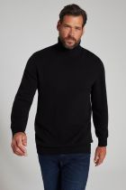 Pull Col Roulé Noir JP1880 du 3XL au 7XL