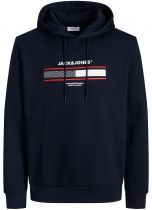 Sweat à Capuche Bleu Marine Jack&Jones du 4XL au 8XL