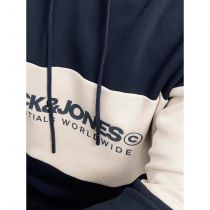 Sweat à Capuche Bleu Marine Jack&Jones du 4XL au 8XL