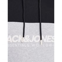 Sweat à Capuche Noir Jack&Jones du 4XL au 8XL