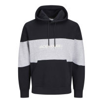 Sweat à Capuche Noir Jack&Jones du 4XL au 8XL