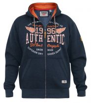 Sweat à Capuche Zip Bleu Marine Duke Du 3XL au 6XL