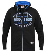 Sweat à Capuche Zip Noir Duke Du 3XL au 8XL