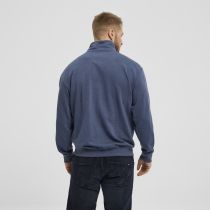 Sweat Col Zip Indigo All Size du 3XL au 8XL