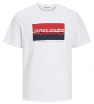 Tshirt Manches Courtes Blanc Jack&Jones du 3XL au 8XL