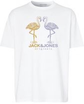 Tshirt Manches Courtes Blanc Jack&Jones du 3XL au 8XL