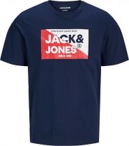 Tshirt Manches Courtes Bleu Marine Jack&Jones du 3XL au 8XL