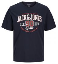 Tshirt Manches Courtes Bleu Marine Jack&Jones du 4XL au 7XL