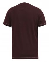 Tshirt Manches Courtes Bordeaux Duke Du 3XL au 6XL