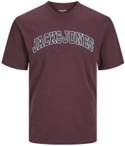 Tshirt Manches Courtes Bordeaux Jack&Jones du 3XL au 8XL