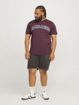 Tshirt Manches Courtes Bordeaux Jack&Jones du 3XL au 8XL