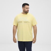 Tshirt Manches Courtes Jaune All Size du 3XL au 8XL