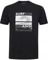 Tshirt Manches Courtes Noir All Size du 3XL au 10XL